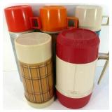 * 5 Vintage Thermoses * 5 Vintage Thermoses