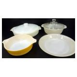 * 4 Vintage Pyrex Pieces * 4 Vintage Pyrex Pieces
