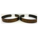 2 Vintage Wickwire Brother Bicycle Pant Clips 2 Vintage Wickwire Brother Bicycle Pant Clips