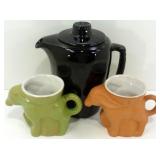 * 3 Frankoma Pottery Pieces - Pitcher and