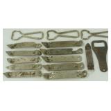 Vintage Lot of 15 Beer Bottle Openers Vintage Lot of 15 Beer Bottle Openers