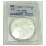 2006 U.S. Silver Eagle ASE First Strike - PCGS 2006 U.S. Silver Eagle ASE First Strike - PCGS