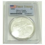 2006 U.S. Silver Eagle ASE First Strike - PCGS