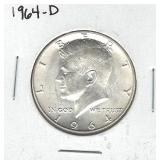 1964-D Kennedy Silver Half Dollar