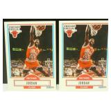 Two 1990-91 Fleer Michael Jordan Cards - Perfect Two 1990-91 Fleer Michael Jordan Cards - Perfect