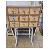 9 Drawer Parts and Hardware cabinet with metal