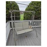 Patio / Deck Swing for 2 tube metal frame awning