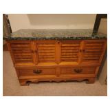 Lane ceder chest deception style.  Faux marble