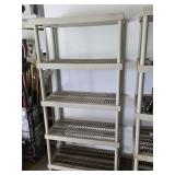 Plastic shelf  measures 36'ï¿½18'd  72'h look at