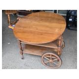 Dropleaf Teacart with drawer