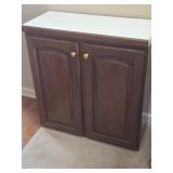 Side cabinet with 2 doors measures 30'ï¿½13' 32'h