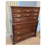 Link-Taylor Cherry High chest , 10 drawers , 4