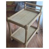Wicker tea cart look at pictures for more