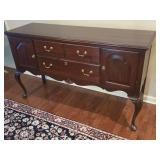 Ethan Allen Queen Anne Cherry Sideboard look at