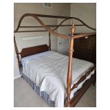 Updated Cherry Canopy Full size poster bed look