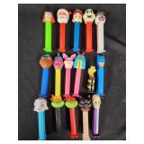 16 pez dispensers.  Santa, witch, batman,  ghost,