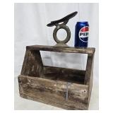 Antique Shoe Shine Box  measures 14"ï¿½9.5" q7"h
