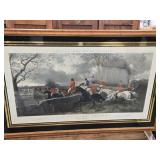 Large FOX-HUNTING plate 4 , " The Kill " from
