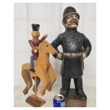 Lot - British Police Bobby  made of resin , and a