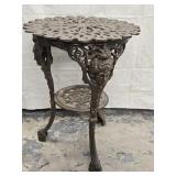 Cast Iron Patio table with pierced  top