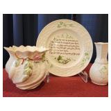 Belleek porcelain 2000 Carlingford Cache Pot,