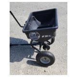 Blue Hawk spreader broadcasters.  85 pound