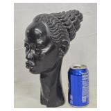 Bust - African Princess 11"h , Bonded Alabaster ,