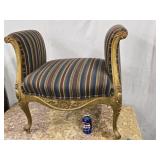 Louis XV style  high arm stool / Bench ,