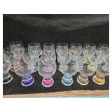 21 Czech Republic Crystal Gina Wine Glasses  some