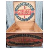Hecker's Wheat Granules advertising wood shipping