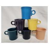 6 Feista mugs. Assorted colors.   Look at the