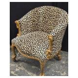 Napoleon III Style giltwood rope twist armchair