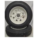 2 Like new Trailer Tires look at pictures for