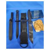 Clock Sheath knife made in Austria model 81,