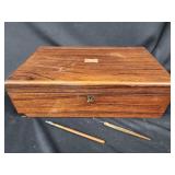 Vintage lap desk. Walnut missing escitcheon.  Has