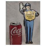 Rare Enameled Vintage / Old  Coca-Cola " SLOW 