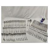 Oneida Deluxe stainless steel flatware.   Service