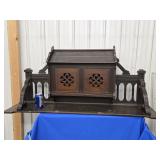 Victorian Walnut paper rack / Shelf look at