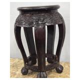Unusual Chinese 5 Leg stool or porcelain fish