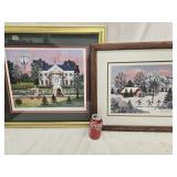 Two Wooster Scott signed Framed prints,