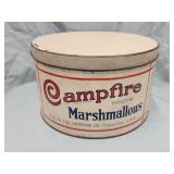 Campfire Masrshmallows advertising tin.  6"H x