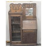 Oak Larkins Side by Side Bookcase Desk cieca 1910
