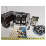 Vintage Bell Howell movie projector with ,Super 8