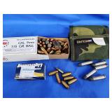 Ammo: 9mm, 22 bullets and others.   Must be 21.