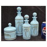 4 pc. Dresser set by Portieux Vallerysthal ,