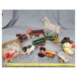 Cast iron reproduction toys. As is. ALUMINUM