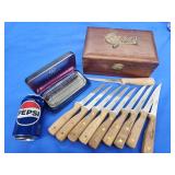 Cigar Humidor,  Rolls Royce razor and 10