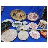Lenox platter, 4 Lenox Butterfly fruit bowls,