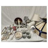 Lot - Will Not Ship -  18"w Leaded Slag glass a