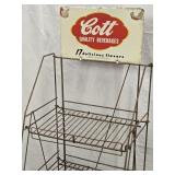 Vintage COTT Quality Beverage Collapsible Display